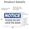 Signmission Please Do Not Lock The Door, 18 in W x Rectangle, Vinyl Decal OS-2PACK-NS-D-1218-L-17401 - alternate 3
